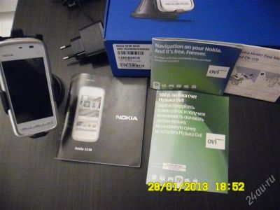 Лот: 2442980. Фото: 1. Nokia 5230 (SILVER) (ORIGINAL). Кнопочные мобильные телефоны