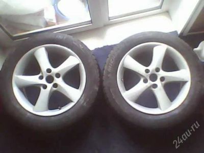 Лот: 862236. Фото: 1. Пара литых дисков R17 5х114,3... Шины на дисках