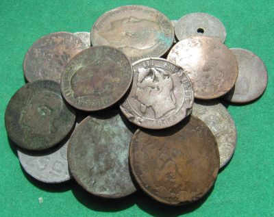 Лот: 15954153. Фото: 1. 20шт. Старых монет с 1850г. Остальные страны