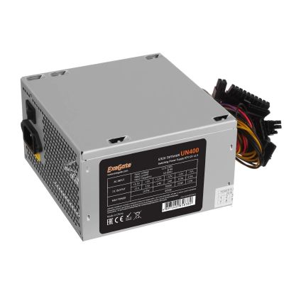 Лот: 16774873. Фото: 1. 400W ExeGate ATX-UN400 (24+4пин... Корпуса, блоки питания