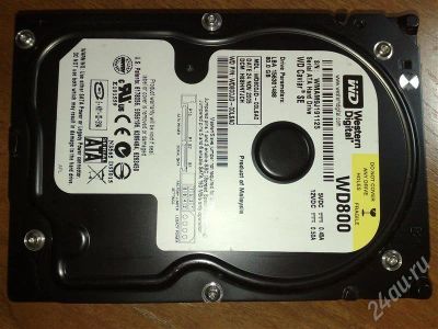 Лот: 615677. Фото: 1. ВИНТ WD 800 JD . 80 GB SATA второй. Жёсткие диски (HDD)