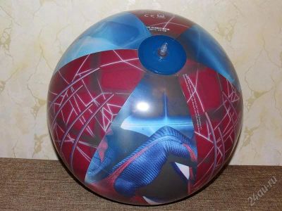 Лот: 2003099. Фото: 1. Мяч надувной пляжный Spiderman... Игрушки для купания