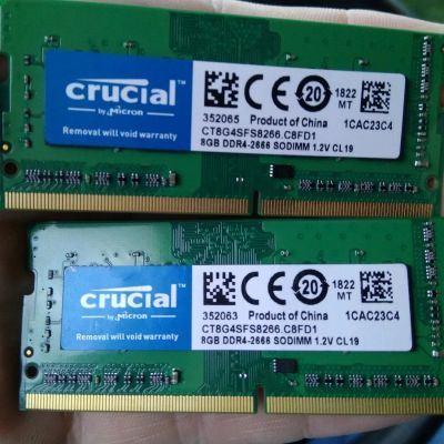 Лот: 14456013. Фото: 1. Crucial 16gb (2x8gb) DDR4 2666. Оперативная память