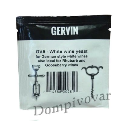 Лот: 10784324. Фото: 1. Дрожжи винные Gervin GV9 White... Ингредиенты для приготовления напитков