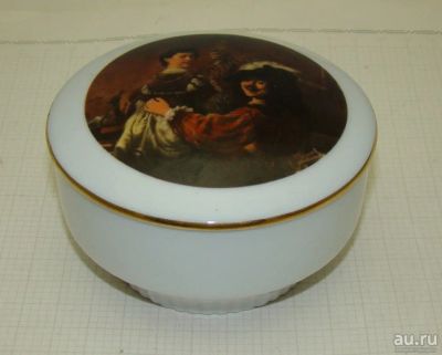 Лот: 18369733. Фото: 1. Шкатулка фарфоровая Блудный сын... Предметы интерьера и быта