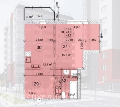 Лот: 21109549. Фото: 1. Продажа Квартира Абакан, Генерала... Квартиры, студии
