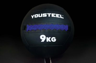 Лот: 25047024. Фото: 1. Набивной мяч BLK 9кг YouSteel. Фитнес, аэробика и гимнастика