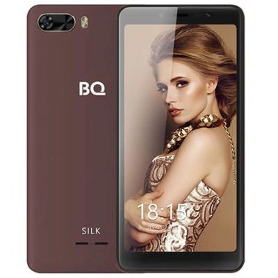 Лот: 16180182. Фото: 1. Смартфон BQS-5520L Silk Коричневый. Смартфоны
