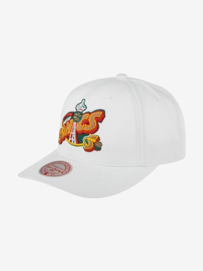 Лот: 23300320. Фото: 1. Бейсболка MITCHELL NESS HHSS5460-SSUYYPPPWHIT... Другое (спортивная одежда)