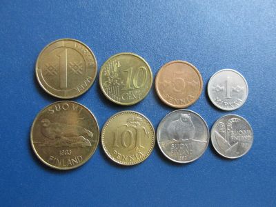 Лот: 15863740. Фото: 1. Набор монет Финляндии. Наборы монет