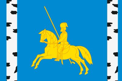 Лот: 6447668. Фото: 1. Флаг Березовского района 90х135... Флаги, гербы