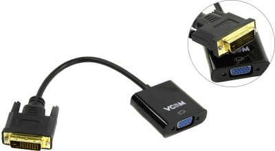Лот: 20036265. Фото: 1. Переходник DVI 24+1(M)-VGA(F... Шлейфы, кабели, переходники