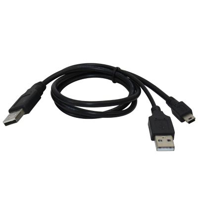 Лот: 7081534. Фото: 1. Кабель USB 2.0 x2 - miniUSB 5... Шлейфы, кабели, переходники