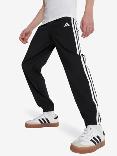 Лот: 25085491. Фото: 1. Брюки для мальчиков adidas, Черный. Спортивные брюки, штаны