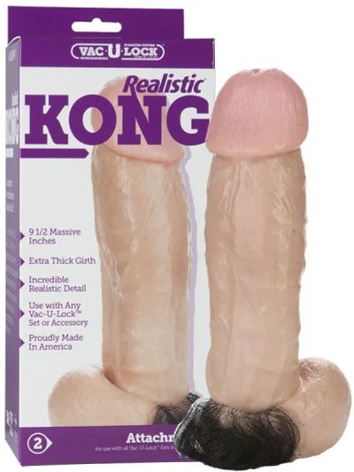 Лот: 22066716. Фото: 1. Насадка-фаллоимитатор Kong 10... Игрушки