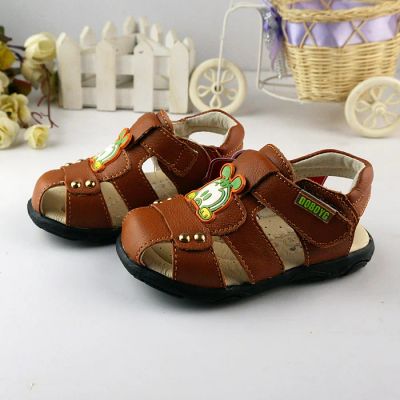 Лот: 3078705. Фото: 1. Детские кожаные сандали для мальчика... Сандалии
