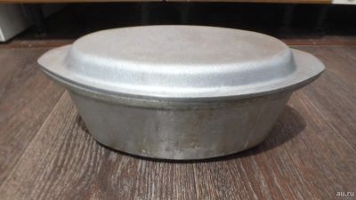 Лот: 17312661. Фото: 1. Утятница жаровня казан литой алюминий... Жаровни, казаны
