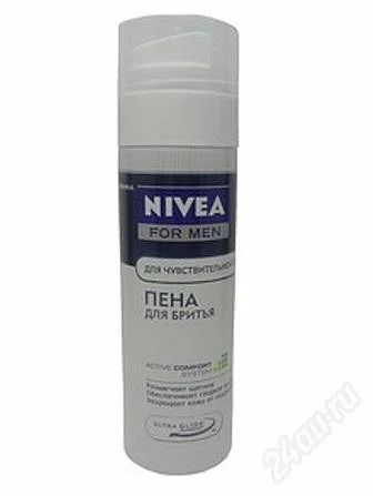 Лот: 2033231. Фото: 1. Nivea пена для бритья 200 мл для... Унисекс парфюмерия