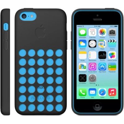 Лот: 3707484. Фото: 1. Силиконовый Чехол iPhone 5C Черный. Чехлы, бамперы