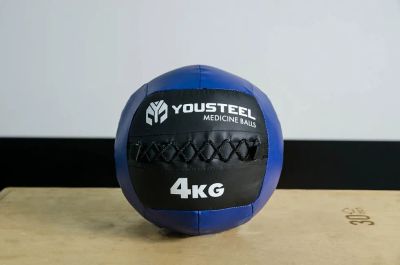 Лот: 23355016. Фото: 1. Медбол детский YouSteel 4кг, D254мм. Фитнес, аэробика и гимнастика