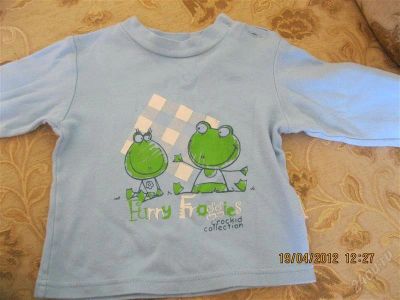 Лот: 1756738. Фото: 1. Кофточка с лягушками Crockid. Свитера, худи, толстовки