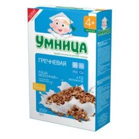 Лот: 8582057. Фото: 1. Каша молочная гречневая Умница. Детское питание