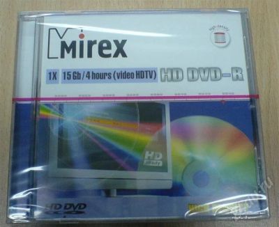 Лот: 615179. Фото: 1. Mirex HD DVD-R 1x\15GB\ 4 hours... Красноярск