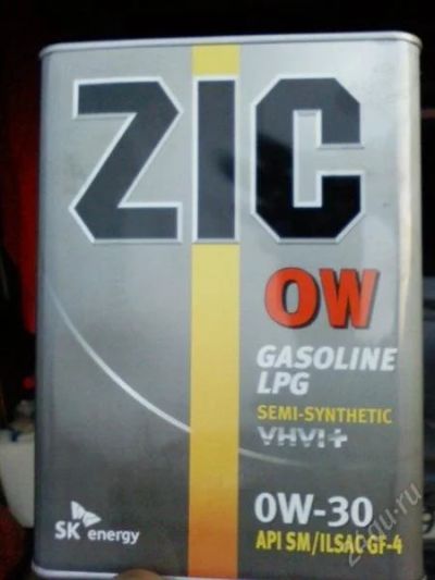 Лот: 2136583. Фото: 1. ZIC 0W30 SM/ILSAC GF-4 4 Литра... Масла, жидкости