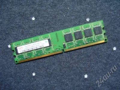 Лот: 727275. Фото: 1. Hynix 1x1Gb 2Rx8 pc2-4200U-444-12... Оперативная память