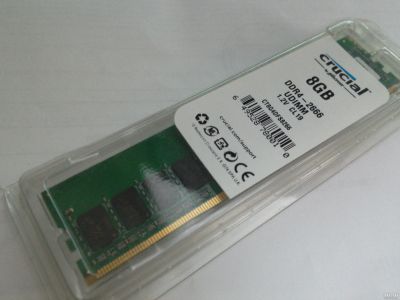 Лот: 15303214. Фото: 1. DDR4 8GB 2666 Mhz Crucial CT8G4DFS8266. Оперативная память