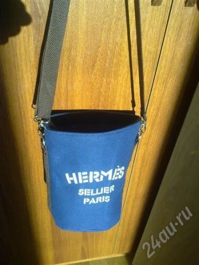 Лот: 665480. Фото: 1. Новый мини рюкзак Hermes синий... Сумки