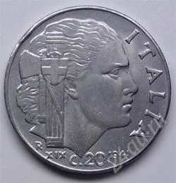 Лот: 149320. Фото: 1. Италия. 20 чентезимо 1941г. Идеал... Европа