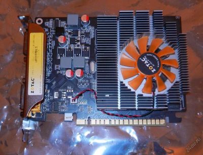 Лот: 5885793. Фото: 1. Видеокарта Zotac GT630 1Gb неисправная. Видеокарты