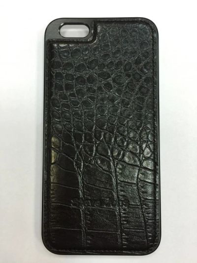 Лот: 4765367. Фото: 1. Чехол iPhone 6 Крокодил кожа черный. Чехлы, бамперы