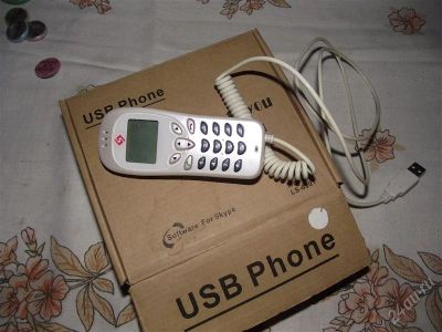 Лот: 2850931. Фото: 1. USB телефон белый. Другое (аксессуары)
