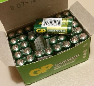 Лот: 9072217. Фото: 1. Батарейки солевые GP GreenCell... Батарейки, аккумуляторы, элементы питания