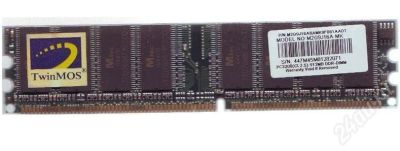 Лот: 488861. Фото: 1. PC 3200 | DDR400 | 512 mb TwinMOS. Оперативная память