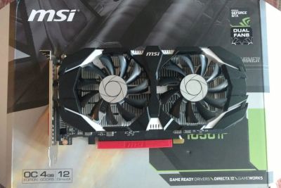 Лот: 10125711. Фото: 1. Видеокарта MSI 1050Ti на гарантии... Видеокарты