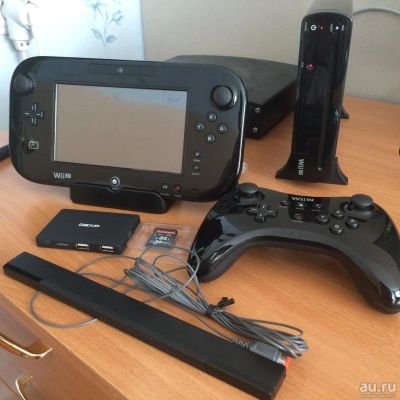 Лот: 9903780. Фото: 1. Wii U Limited Edition Black (с... Игровые приставки, консоли