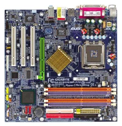 Лот: 4402976. Фото: 1. материнская плата Gigabyte GA-8I865GMF-775. Материнские платы
