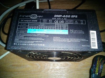 Лот: 3163307. Фото: 1. Блок питания FinePower DNP-650EPS... Корпуса, блоки питания