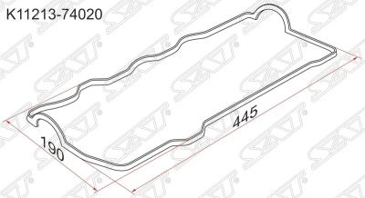 Лот: 12733673. Фото: 1. Прокладка клапанной крышки SAT... Двигатель и элементы двигателя