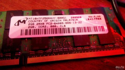 Лот: 8839590. Фото: 1. Продам память для бука Micron... Оперативная память