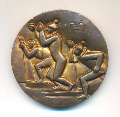 Лот: 25550545. Фото: 1. Финляндия 1974 медаль фирмы Sporrong... Памятные медали