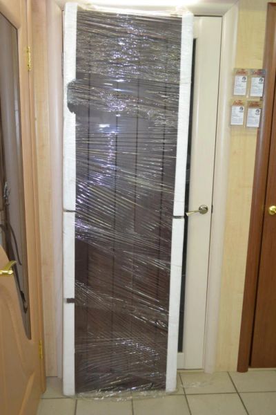 Лот: 3984602. Фото: 1. Дверь экошпон Анданте 1 венге... Двери межкомнатные