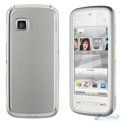 Лот: 624258. Фото: 1. Nokia 5228 white silver. Смартфоны