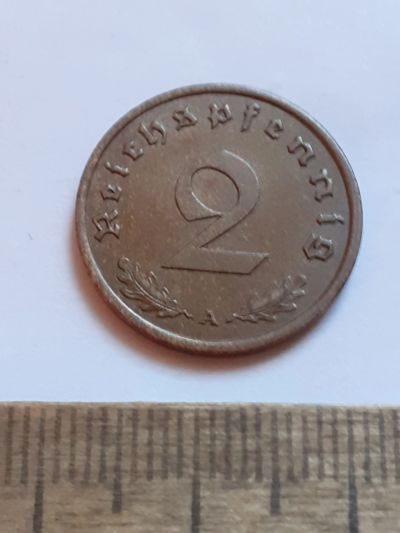 Лот: 25850234. Фото: 1. (№18623) Германия 2 Пфенингf 1937... Германия и Австрия