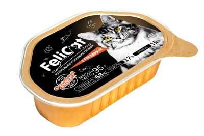 Лот: 16190807. Фото: 1. FeliCat (ФелиКэт) влажный корм... Корма