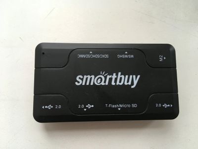 Лот: 11583543. Фото: 1. Новый USB HUB+Картридер Smartbuy... USB хабы