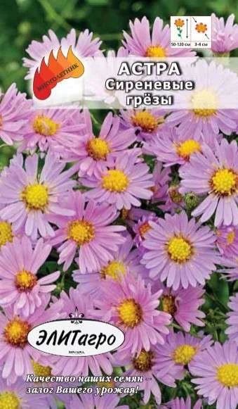 Лот: 11024653. Фото: 1. Астра Сиреневые грезы 0,05гр/Агропрезент. Садовые цветы